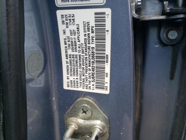 2009 Honda Cr-V Lx VIN: 5J6RE48319L066819 Lot: 55838804