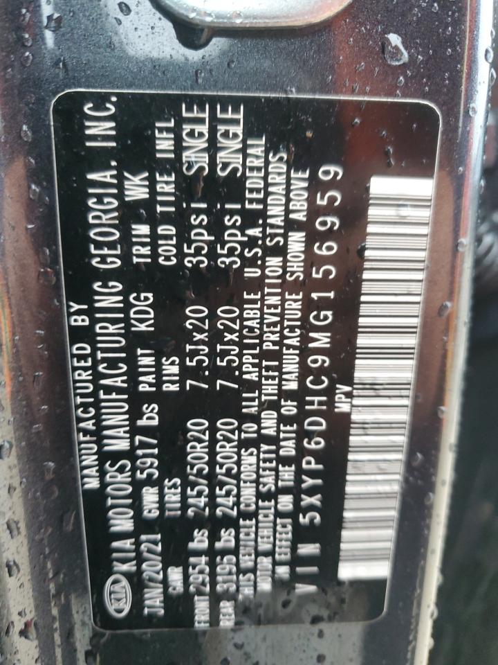 5XYP6DHC9MG156959 2021 Kia Telluride S