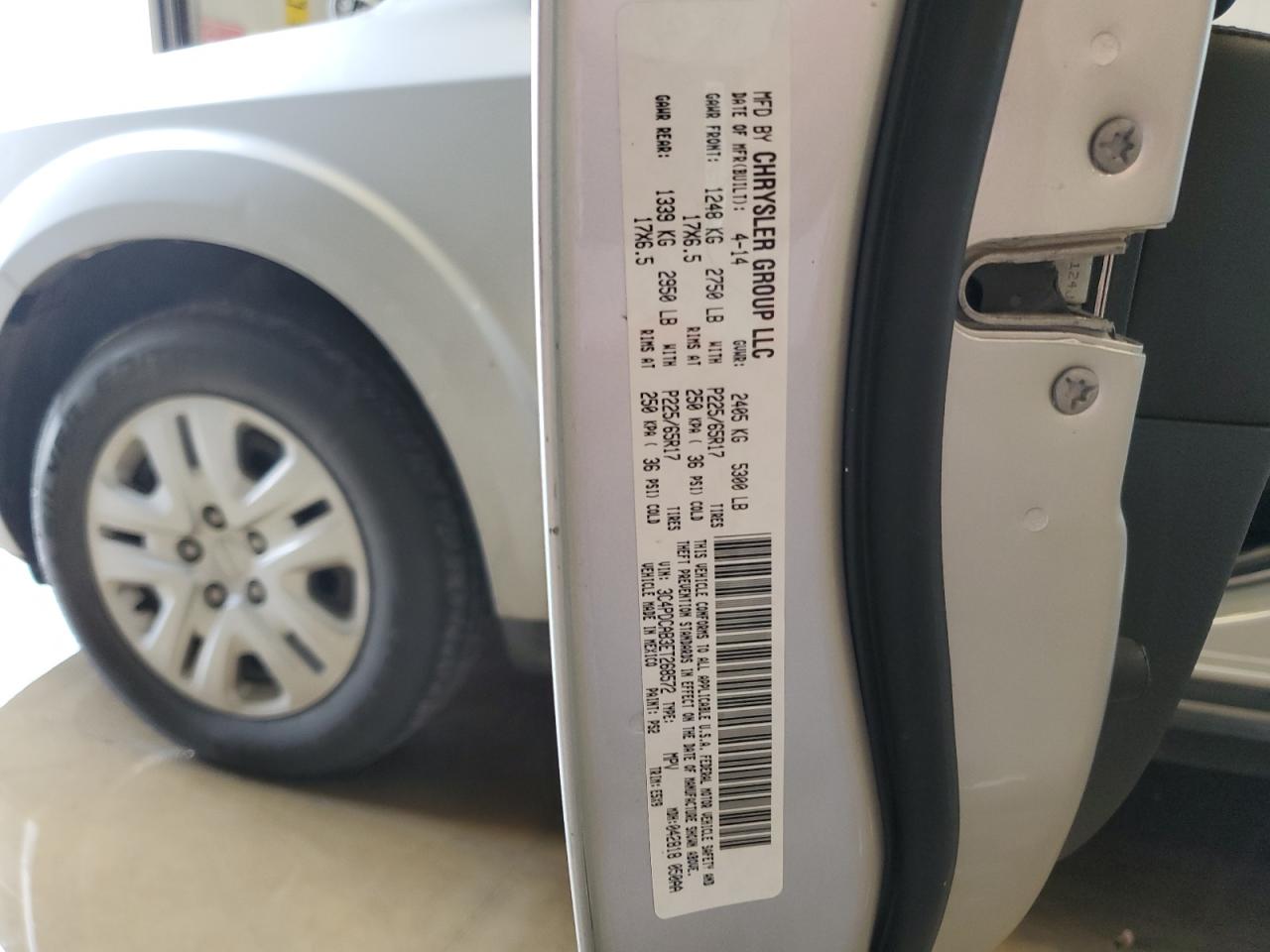 3C4PDCAB3ET268572 2014 Dodge Journey Se