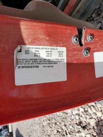 2004 Chevrolet Impala VIN: 2G1WF52EX49157053 Lot: 60069714