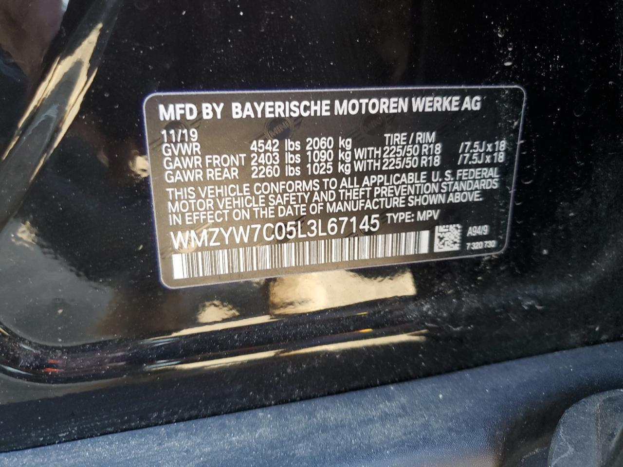 WMZYW7C05L3L67145 2020 Mini Cooper S Countryman