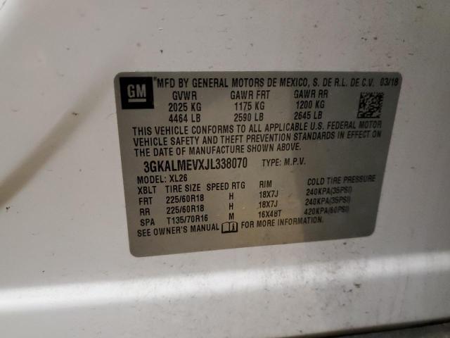 2018 GMC Terrain Sle VIN: 3GKALMEVXJL338070 Lot: 57497424