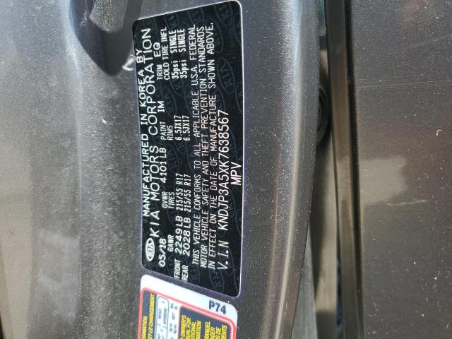 2019 Kia Soul + VIN: KNDJP3A5XK7638567 Lot: 57492744