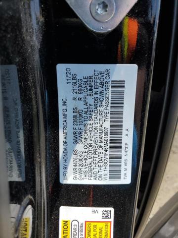 2021 HONDA ACCORD SPO - 1HGCV1F46MA018907