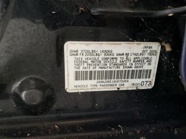 JA3AJ26E16U072454 2006 Mitsubishi Lancer Es