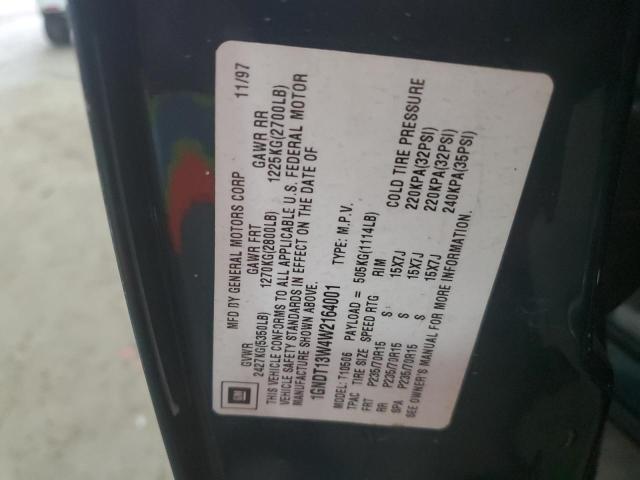 1998 Chevrolet Blazer VIN: 1GNDT13W4W2164001 Lot: 58471784