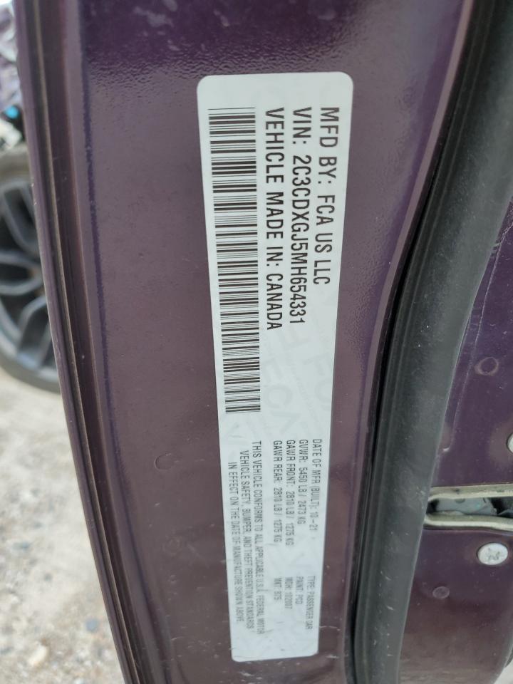 2C3CDXGJ5MH654331 2021 Dodge Charger Scat Pack