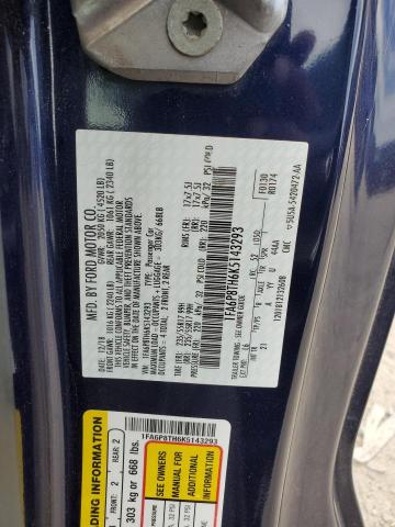 2019 Ford Mustang VIN: 1FA6P8TH6K5143293 Lot: 57212734