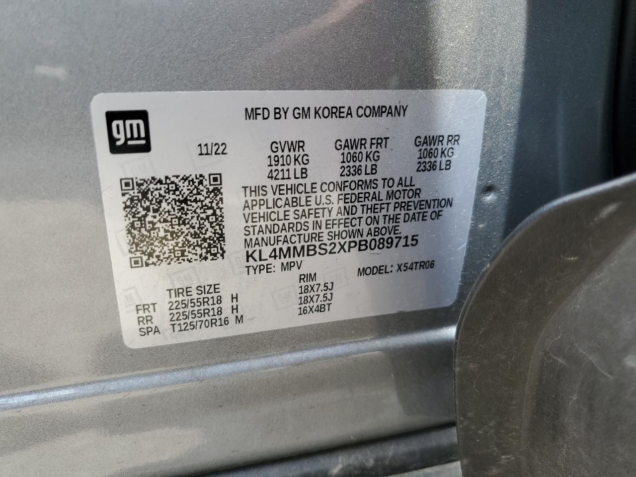 KL4MMBS2XPB089715 2023 Buick Encore Gx Preferred