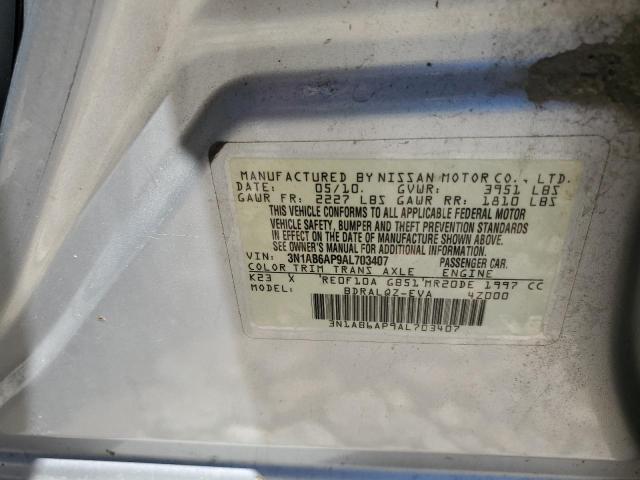 2010 Nissan Sentra 2.0 VIN: 3N1AB6AP9AL703407 Lot: 60562064