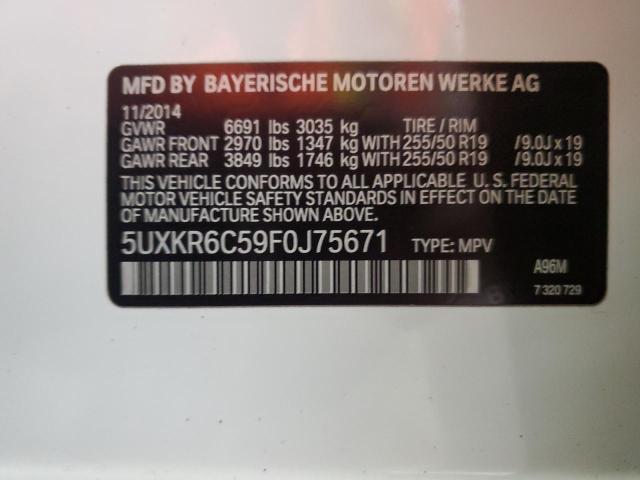 VIN 5UXKR6C59F0J75671 2015 BMW X5, Xdrive50I no.13