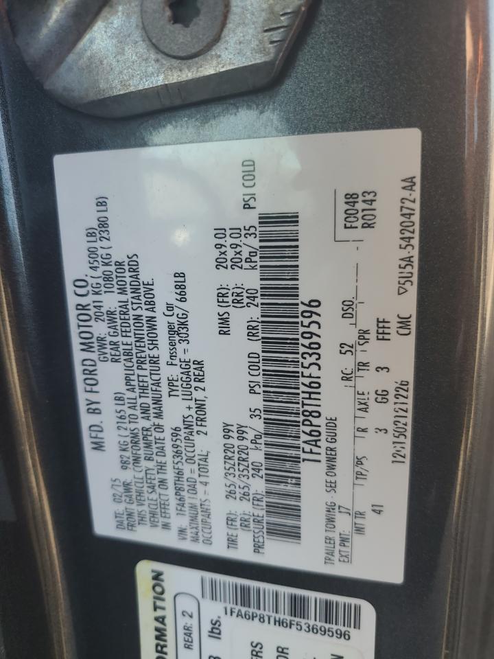 1FA6P8TH6F5369596 2015 Ford Mustang