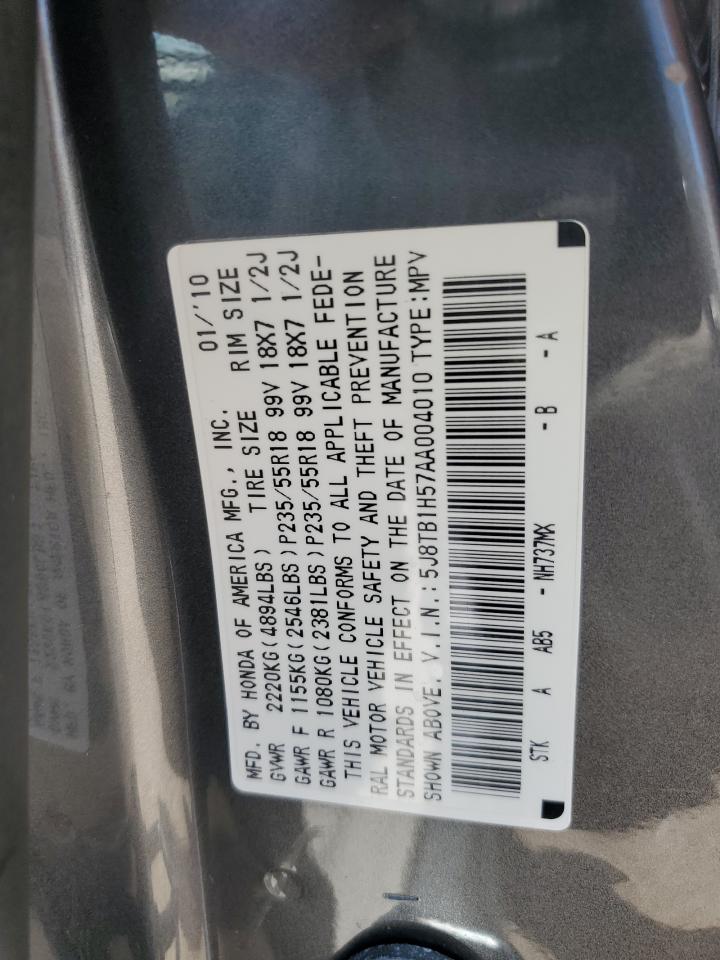 5J8TB1H57AA004010 2010 Acura Rdx Technology