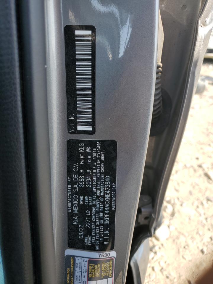 3KPF44ACXNE473840 2022 Kia Forte Gt