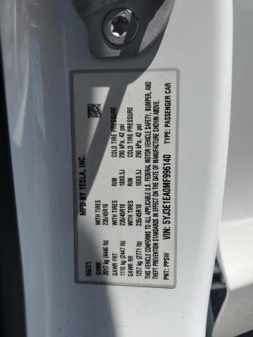 5YJ3E1EA0MF996140 2021 TESLA MODEL 3 - Image 12