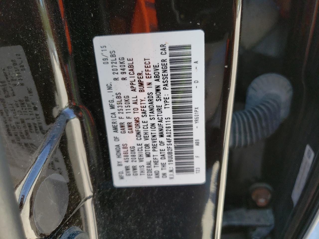 19UUB2F54FA026115 2015 Acura Tlx Tech