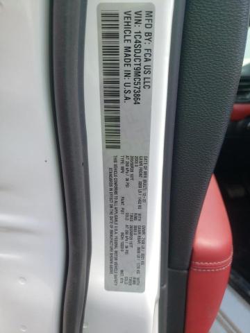 2021 Dodge Durango R/T VIN: 1C4SDJCT9MC573864 Lot: 59081354