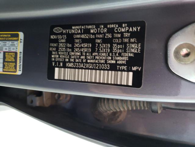 2016 Hyundai Tucson Limited VIN: KM8J33A2XGU121033 Lot: 60057204