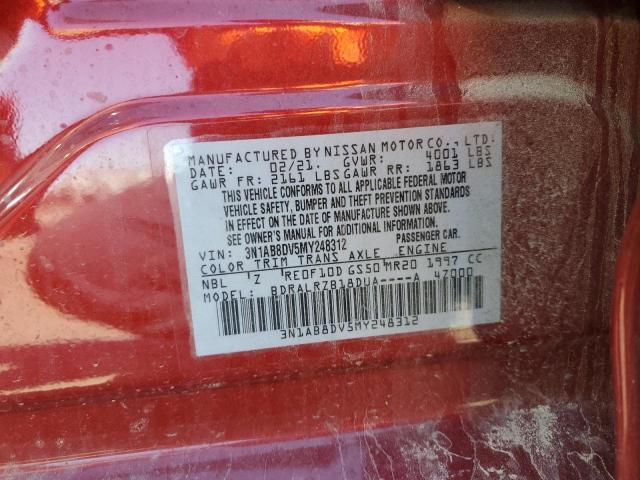 2021 Nissan Sentra Sr VIN: 3N1AB8DV5MY248312 Lot: 58940184