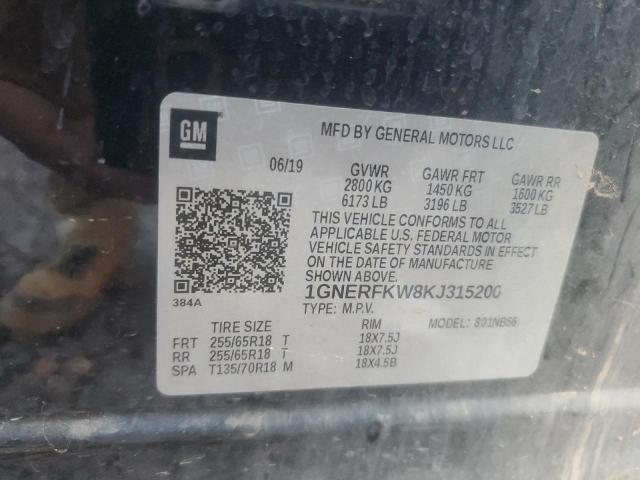 2019 Chevrolet Traverse Ls VIN: 1GNERFKW8KJ315200 Lot: 59734414