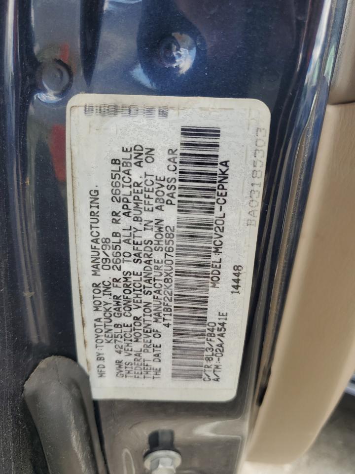 4T1BF22K8XU076582 1999 Toyota Camry Le