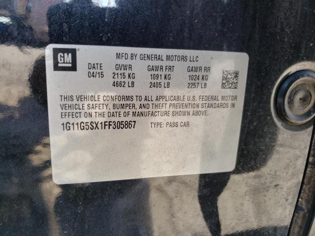 2015 Chevrolet Malibu Ltz VIN: 1G11G5SX1FF305867 Lot: 58068624