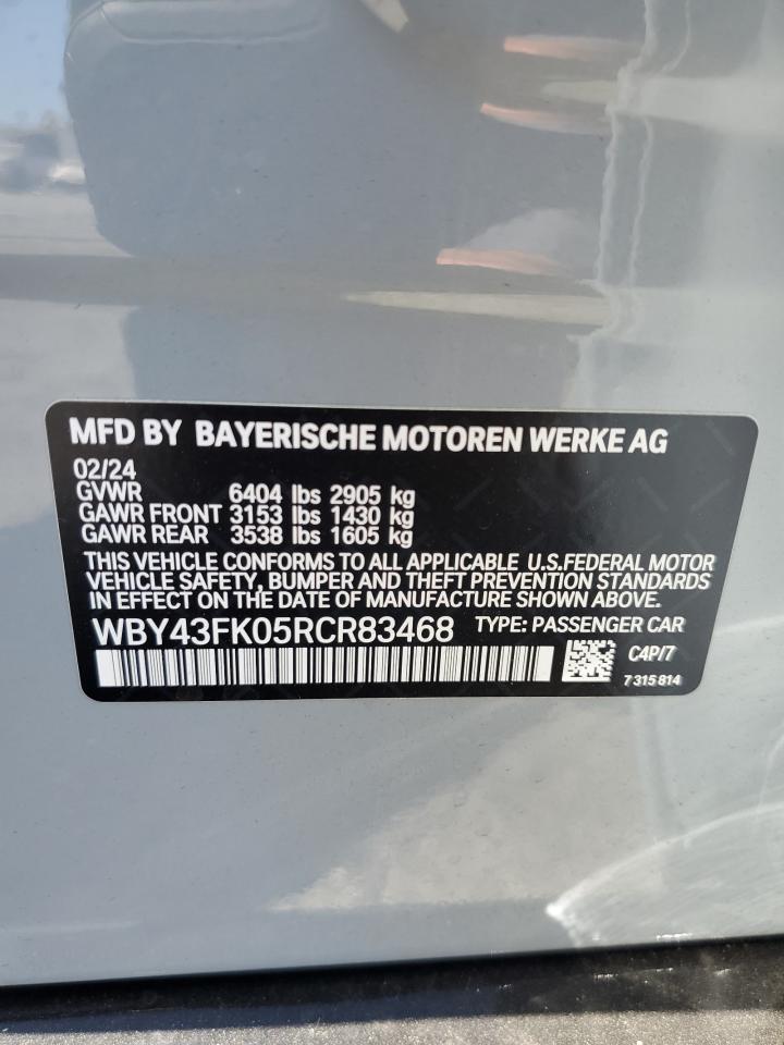 WBY43FK05RCR83468 2024 BMW I5 M60