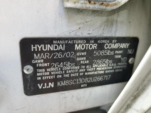 2002 Hyundai Santa Fe Gls VIN: KM8SC13D82U266717 Lot: 59433034