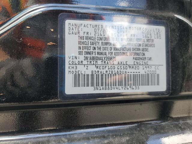 2020 Nissan Sentra Sr VIN: 3N1AB8DV4LY269635 Lot: 59590764