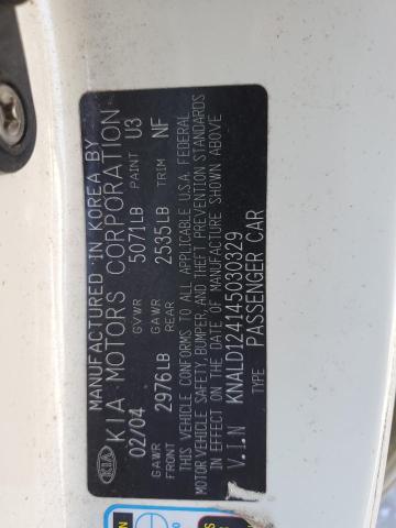 2004 Kia Amanti VIN: KNALD124145030329 Lot: 58517674