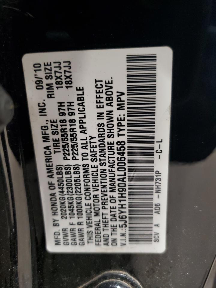 5J6YH1H90AL006458 2010 Honda Element Sc