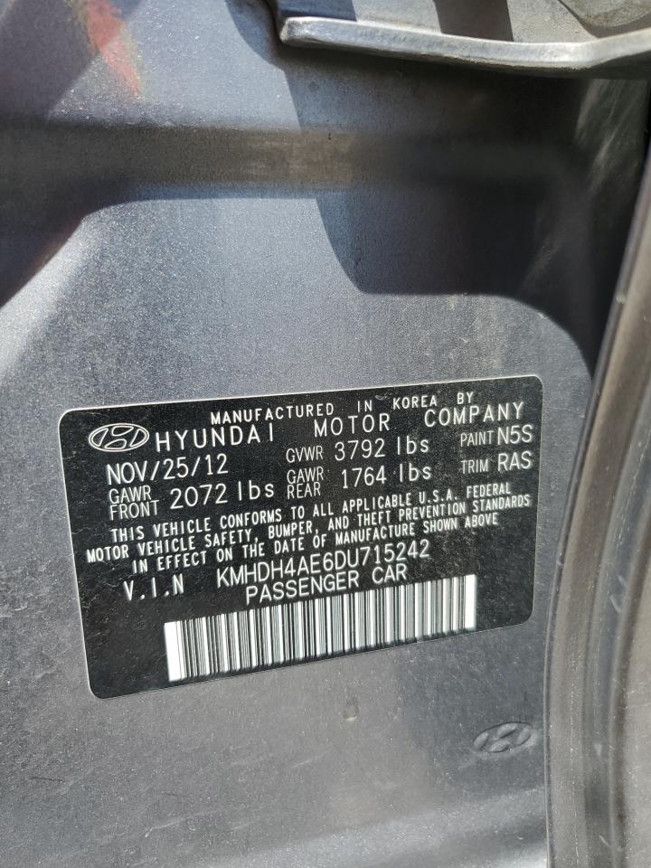 KMHDH4AE6DU715242 2013 Hyundai Elantra Gls