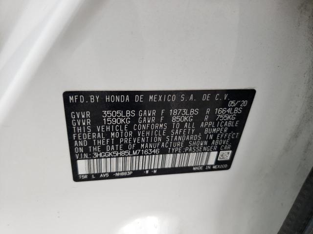 2020 Honda Fit Ex VIN: 3HGGK5H85LM716346 Lot: 59636914