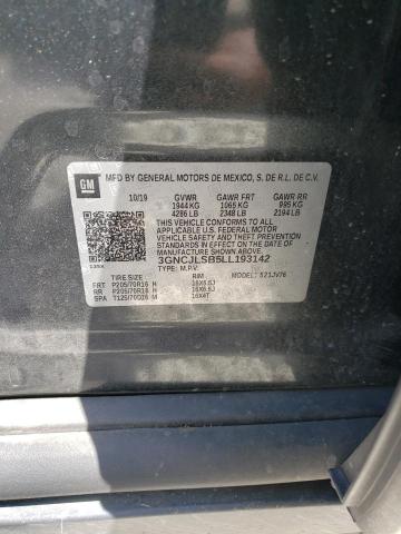 2020 Chevrolet Trax 1Lt VIN: 3GNCJLSB5LL193142 Lot: 60051964