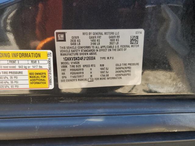 2015 GMC Acadia Slt-2 VIN: 1GKKVSKD4FJ126004 Lot: 57900474