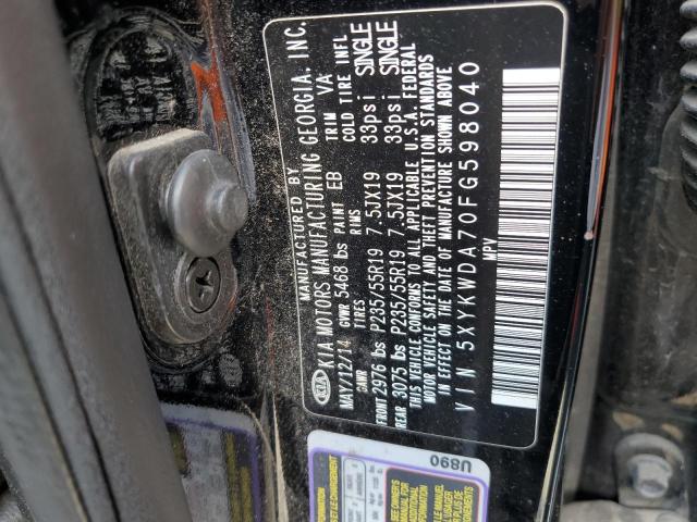 2015 KIA SORENTO SX - 5XYKWDA70FG598040