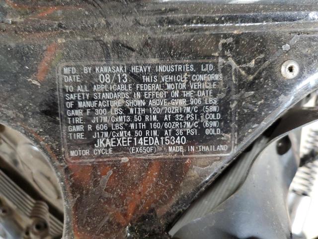 2014 KAWASAKI EX650 F - JKAEXEF14EDA15340