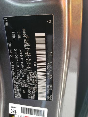 2022 Toyota Sienna Xse VIN: 5TDXRKEC9NS082947 Lot: 55410054