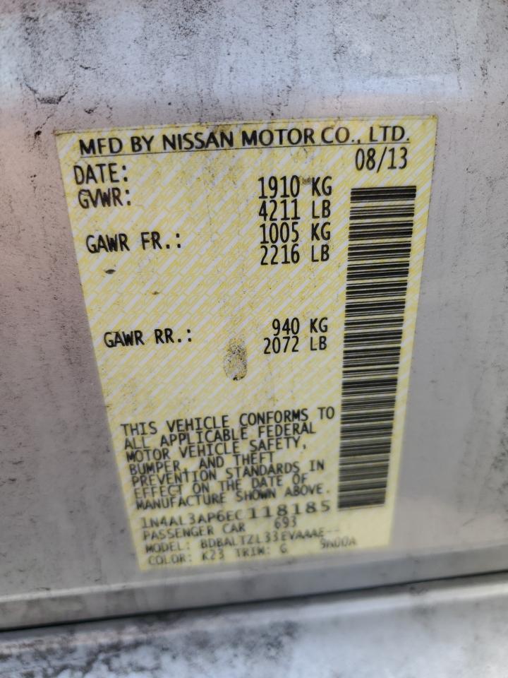 1N4AL3AP6EC118185 2014 Nissan Altima 2.5