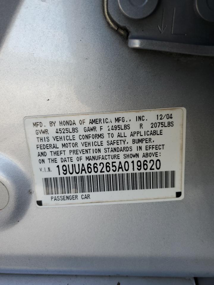 19UUA66265A019620 2005 Acura Tl