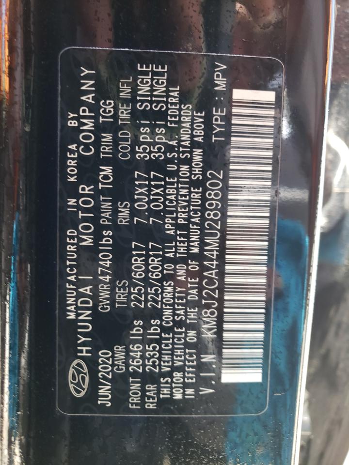 KM8J2CA44MU289802 2021 Hyundai Tucson Se