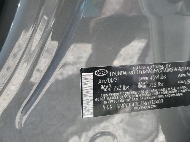 2022 Hyundai Sonata N Line VIN: 5NPEK4JC7NH133400 Lot: 58296454