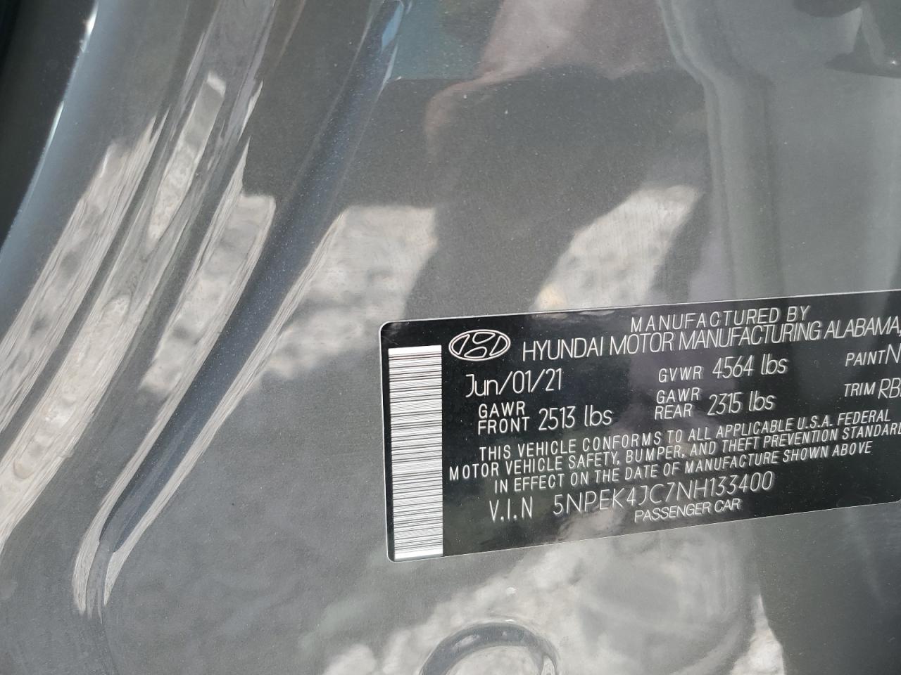 5NPEK4JC7NH133400 2022 Hyundai Sonata N Line