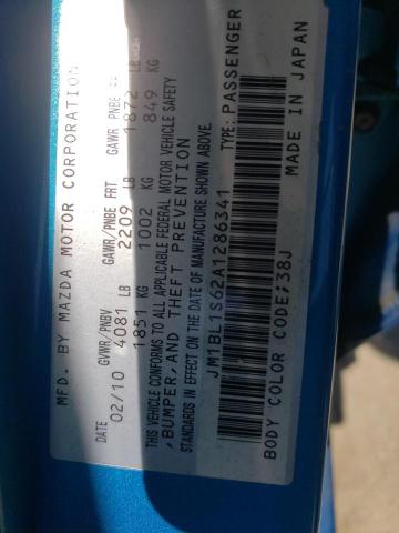 2010 Mazda 3 S VIN: JM1BL1S62A1286341 Lot: 59564204