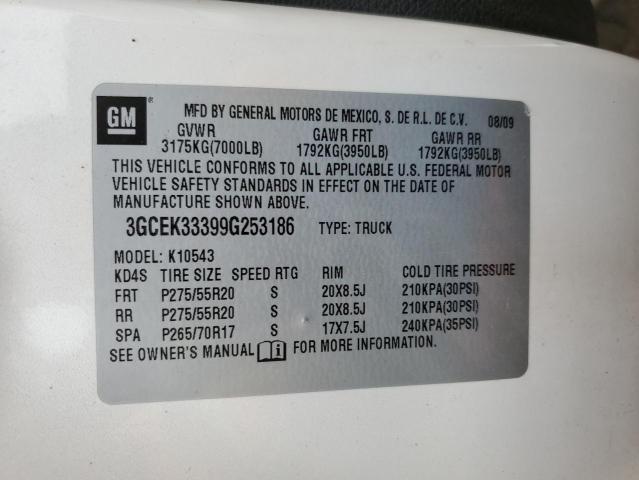 3GCEK33399G253186 2009 Chevrolet Silverado K1500 Ltz