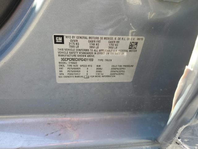 2015 CHEVROLET SILVERADO - 3GCPCRECXFG431169