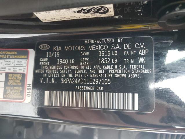 2020 Kia Rio Lx VIN: 3KPA24AD1LE297105 Lot: 57620784