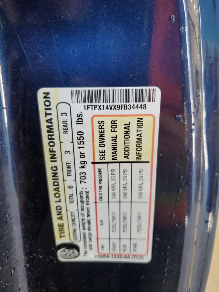 1FTPX14VX9FB34448 2009 Ford F150 Super Cab