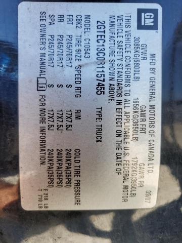 2008 GMC Sierra C1500 VIN: 2GTEC13C081157455 Lot: 57531054