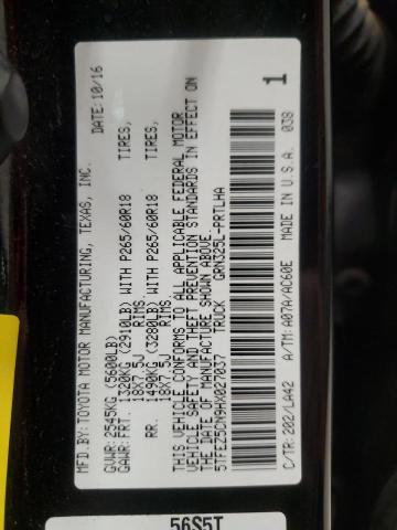 2017 TOYOTA TACOMA DOU - 5TFEZ5CN9HX027037